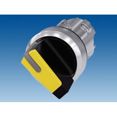 3SU1052-2BC30-0AA0 - Selector switch, illuminable, 22 mm, round, metal, shiny, yellow, selector switch, short, 2 switch p - Siemens - Selector switch, illuminable, 22 mm, round, metal, shiny, yellow, selector switch, short, 2 switch p - Siemens - 0