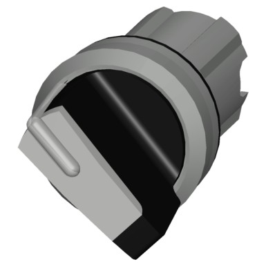 3SU1052-2BC60-0AA0 - Selector switch, illuminable, 22 mm, round, metal, shiny, white, selector switch, short, 2 switch po - Siemens - Selector switch, illuminable, 22 mm, round, metal, shiny, white, selector switch, short, 2 switch po - Siemens - 1