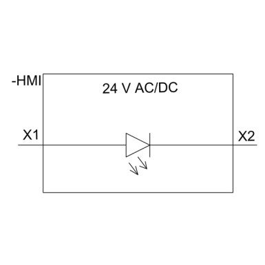 3SU1201-6AB00-1AA0 - Indicator lights, compact, 22 mm, round, plastic, amber, lens, smooth, with holder, Operating voltag - Siemens - Indicator lights, compact, 22 mm, round, plastic, amber, lens, smooth, with holder, Operating voltag - Siemens - 1