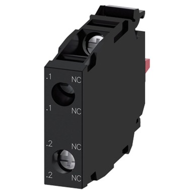 3SU1400-1AA10-1EA0 - Contact module with 2 contact elements, 2 NC, screw terminal, for front plate mounting - Siemens - Contact module with 2 contact elements, 2 NC, screw terminal, for front plate mounting - Siemens - 0