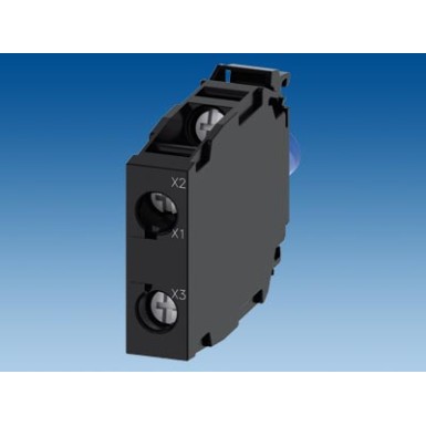 3SU1401-1BB24-1AA0 - LED module w. indicator lights With integrated LED 24 V DC, red-yellow-green, screw terminal, for fr - Siemens - LED module w. indicator lights With integrated LED 24 V DC, red-yellow-green, screw terminal, for fr - Siemens - 0