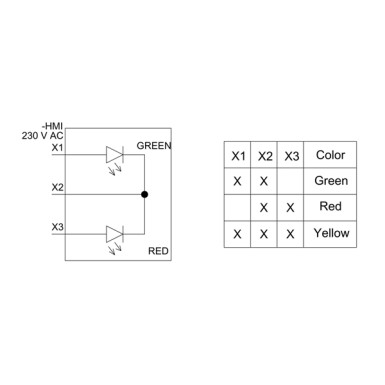 3SU1401-1BF24-1AA0 - LED module w. indicator lights with integrated LED 230 V AC, red-yellow-green, screw terminal, for f - Siemens - LED module w. indicator lights with integrated LED 230 V AC, red-yellow-green, screw terminal, for f - Siemens - 4