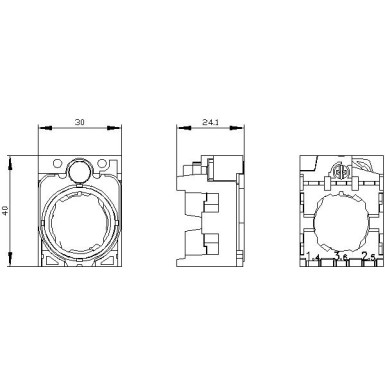 3SU1500-0AA10-0AA0 - Holder, 3-way, plastic, minimum order quantity 5 or a multiple thereof - Siemens - Holder, 3-way, plastic, minimum order quantity 5 or a multiple thereof - Siemens - 2