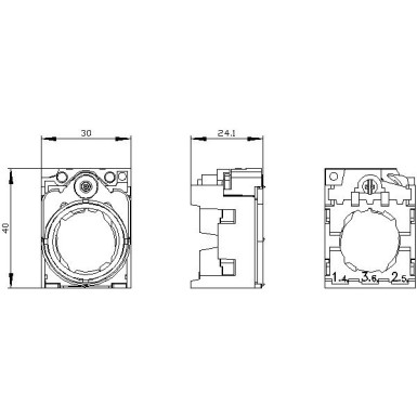 3SU1550-0AA10-0AA0 - Holder, 3-way, metal, minimum order quantity 5 or a multiple thereof - Siemens - Holder, 3-way, metal, minimum order quantity 5 or a multiple thereof - Siemens - 0