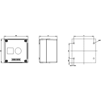 3SU1801-0AA00-0AB1 - Enclosure for command devices, 22 mm, round, Enclosure material plastic, enclosure top part gray, 1 - Siemens - Enclosure for command devices, 22 mm, round, Enclosure material plastic, enclosure top part gray, 1 - Siemens - 0