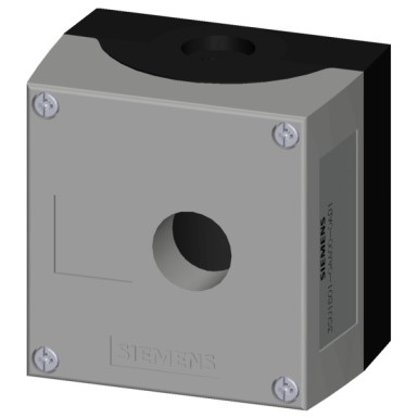 3SU1801-0AA00-0AB1 - Enclosure for command devices, 22 mm, round, Enclosure material plastic, enclosure top part gray, 1 - Siemens - Enclosure for command devices, 22 mm, round, Enclosure material plastic, enclosure top part gray, 1 - Siemens - 1