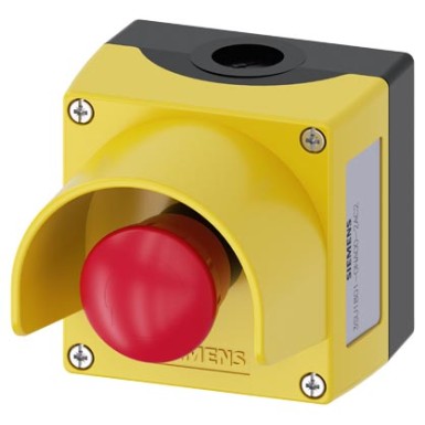 3SU1801-0NA00-2AC2 - Enclosure for command devices, 22 mm, round, Enclosure material plastic, Enclosure top part yellow, - Siemens - Enclosure for command devices, 22 mm, round, Enclosure material plastic, Enclosure top part yellow, - Siemens - 1