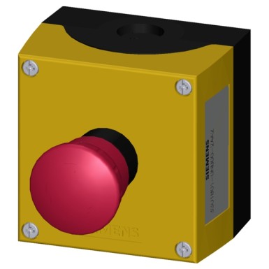 3SU1801-0NB00-2AA2 - Enclosure for command devices, 22 mm, round, Enclosure material plastic, Enclosure top part yellow, - Siemens - Enclosure for command devices, 22 mm, round, Enclosure material plastic, Enclosure top part yellow, - Siemens - 3