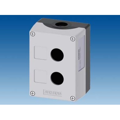 3SU1802-0AA00-0AB1 - Enclosure for command devices, 22 mm, round, Enclosure material plastic, enclosure top part gray, 2 - Siemens - Enclosure for command devices, 22 mm, round, Enclosure material plastic, enclosure top part gray, 2 - Siemens - 2