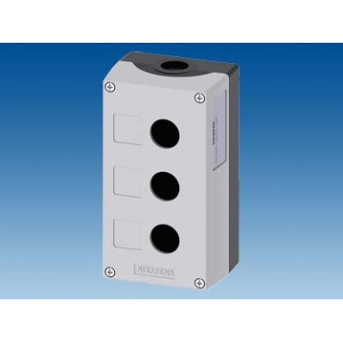 3SU1803-0AA00-0AB1 - Enclosure for command devices, 22 mm, round, Enclosure material plastic, enclosure top part gray, 3 - Siemens - Enclosure for command devices, 22 mm, round, Enclosure material plastic, enclosure top part gray, 3 - Siemens - 0