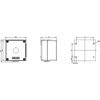 3SU1851-0AA00-0AA2 - Enclosure for command devices, 22 mm, round, Enclosure material metal, Enclosure top part yellow, 1 - Siemens - Enclosure for command devices, 22 mm, round, Enclosure material metal, Enclosure top part yellow, 1 - Siemens - 0