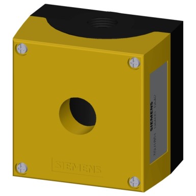 3SU1851-0AA00-0AA2 - Enclosure for command devices, 22 mm, round, Enclosure material metal, Enclosure top part yellow, 1 - Siemens - Enclosure for command devices, 22 mm, round, Enclosure material metal, Enclosure top part yellow, 1 - Siemens - 2