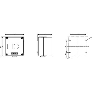 3SU1851-0AA00-0AB1 - Enclosure for command devices, 22 mm, round, Enclosure material metal, enclosure top part gray, 1 co - Siemens - Enclosure for command devices, 22 mm, round, Enclosure material metal, enclosure top part gray, 1 co - Siemens - 0