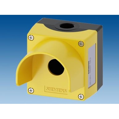 3SU1851-0AA00-0AC2 - Enclosure for command devices, 22 mm, round, Enclosure material metal, Enclosure top part yellow, wi - Siemens - Enclosure for command devices, 22 mm, round, Enclosure material metal, Enclosure top part yellow, wi - Siemens - 1