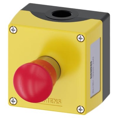 3SU1851-0NA00-2AA2 - Enclosure for command devices, 22 mm, round, Enclosure material metal, Enclosure top part yellow, 1 - Siemens - Enclosure for command devices, 22 mm, round, Enclosure material metal, Enclosure top part yellow, 1 - Siemens - 1