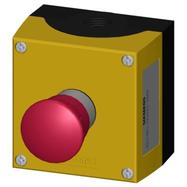 3SU1851-0NA00-2AA2 - Enclosure for command devices, 22 mm, round, Enclosure material metal, Enclosure top part yellow, 1 - Siemens - Enclosure for command devices, 22 mm, round, Enclosure material metal, Enclosure top part yellow, 1 - Siemens - 3