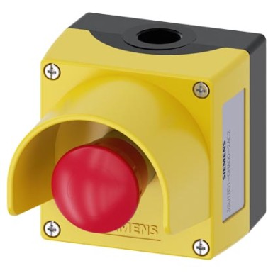 3SU1851-0NA00-2AC2 - Enclosure for command devices, 22 mm, round, Enclosure material metal, Enclosure top part yellow, wi - Siemens - Enclosure for command devices, 22 mm, round, Enclosure material metal, Enclosure top part yellow, wi - Siemens - 0