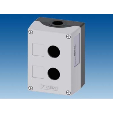 3SU1852-0AA00-0AB1 - Enclosure for command devices, 22 mm, round, Enclosure material metal, enclosure top part gray, 2 co - Siemens - Enclosure for command devices, 22 mm, round, Enclosure material metal, enclosure top part gray, 2 co - Siemens - 2