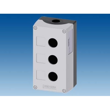 3SU1853-0AA00-0AB1 - Enclosure for command devices, 22 mm, round, Enclosure material metal, enclosure top part gray, 3 co - Siemens - Enclosure for command devices, 22 mm, round, Enclosure material metal, enclosure top part gray, 3 co - Siemens - 2