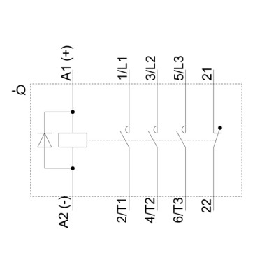 3TG1001-0BB4 - Power relay, AC-3 8.4 A, 4 kW / 400 V 3 NO+1 NC, 24 V DC 3 pole, screw terminal - Siemens - Power relay, AC-3 8.4 A, 4 kW / 400 V 3 NO+1 NC, 24 V DC 3 pole, screw terminal - Siemens - 0