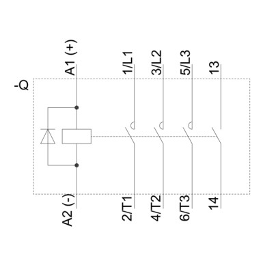 3TG1010-0BB4 - Power relay, AC-3 8.4 A, 4 kW / 400 V 4 NO, 24 V DC 3 pole, screw terminal - Siemens - Power relay, AC-3 8.4 A, 4 kW / 400 V 4 NO, 24 V DC 3 pole, screw terminal - Siemens - 2