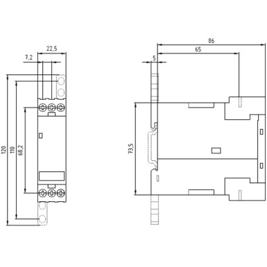 3UG4511-1AN20 - Analog monitoring relay Phase sequence monitoring 3 x 160...260 V 50...60 Hz AC 1 change-over contac - Siemens - Analog monitoring relay Phase sequence monitoring 3 x 160...260 V 50...60 Hz AC 1 change-over contac - Siemens - 2