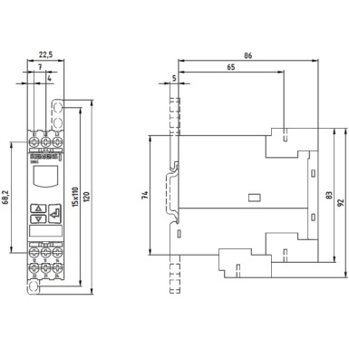 3UG4614-1BR20 - Digital monitoring relay Asymmetry 0-20% Phase sequence can be activated Phase failure 3 x 160 to 69 - Siemens - Digital monitoring relay Asymmetry 0-20% Phase sequence can be activated Phase failure 3 x 160 to 69 - Siemens - 1