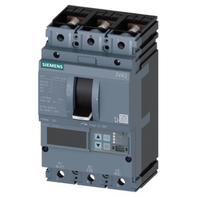 3VA2010-5JP32-0AA0 - 3VA20, In 100 A, Icu 55 kA / 415 V, overcurrent release ETU550 (LSI), Ir 40 ч 100 A, Isd (0,6 ч 10)x In, Ii (1,5 ч 12)x In, 3-pole, front connection - OEZ - 3VA20, In 100 A, Icu 55 kA / 415 V, overcurrent release ETU550 (LSI), Ir 40 ч 100 A, Isd (0,6 ч 10)x In, Ii (1,5 ч 12)x In, 3-pole, front connection - OEZ - 0