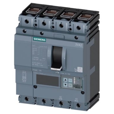 3VA2010-5JP46-0AA0 - 3VA20, In 100 A, Icu 55 kA / 415 V, overcurrent release ETU550 (LSI), Ir 40 ч 100 A, Isd (0,6 ч 10)x In, Ii (1,5 ч 12)x In, 4-pole, clamp terminals - OEZ - 3VA20, In 100 A, Icu 55 kA / 415 V, overcurrent release ETU550 (LSI), Ir 40 ч 100 A, Isd (0,6 ч 10)x In, Ii (1,5 ч 12)x In, 4-pole, clamp terminals - OEZ - 0