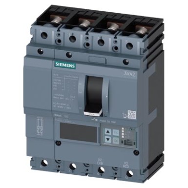 3VA2040-6KQ42-0AA0 - 3VA20, In 40 A, Icu 85 kA / 415 V, overcurrent release ETU860 (LSIG), Ir 16 ч 40 A, Isd (0,6 ч 10)x In, Ii (1,5 ч 12)x In, Ig (0,4 ч 1)x In, tg 0,05/0,8 s, 4P, front connection - OEZ - 3VA20, In 40 A, Icu 85 kA / 415 V, overcurrent release ETU860 (LSIG), Ir 16 ч 40 A, Isd (0,6 ч 10)x In, Ii (1,5 ч 12)x In, Ig (0,4 ч 1)x In, tg 0,05/0,8 s, 4P, front connection - OEZ - 1