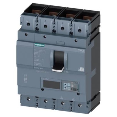 3VA2340-7KQ42-0AA0 - 3VA23, In 400 A, Icu 110 kA / 415 V, overcurrent release ETU860 (LSIG), Ir 160 ÷ 400 A, Isd (0,6 ÷ 10)x In, Ii (1,5 ÷ 10)x In, Ig (0,2 ÷ 1)x In, tg 0,05/0,8 s, 4-pole, front connection - OEZ - 3VA23, In 400 A, Icu 110 kA / 415 V, overcurrent release ETU860 (LSIG), Ir 160 ÷ 400 A, Isd (0,6 ÷ 10)x In, Ii (1,5 ÷ 10)x In, Ig (0,2 ÷ 1)x In, tg 0,05/0,8 s, 4-pole, front connection - OEZ - 1