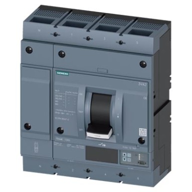 3VA2510-5JP42-0AA0 - 3VA25, In 1000 A, Icu 55 kA / 415 V, overcurrent release ETU550 (LSI), Ir 400 ÷ 1000 A, Ii (1,5 ÷ 10)x In, Isd (0,6 ÷ 10)x In, 4-pole, front connection - OEZ - 3VA25, In 1000 A, Icu 55 kA / 415 V, overcurrent release ETU550 (LSI), Ir 400 ÷ 1000 A, Ii (1,5 ÷ 10)x In, Isd (0,6 ÷ 10)x In, 4-pole, front connection - OEZ - 0