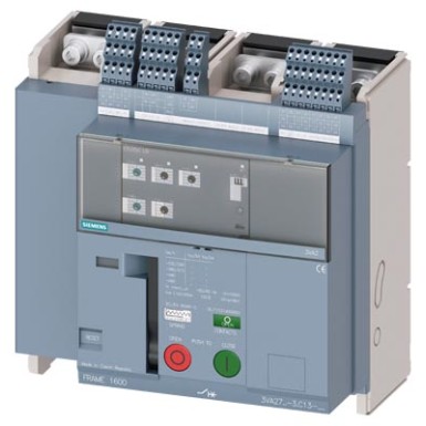 3VA2710-1AC13-0AA0 - 3VA27, without motor operator, fixed design, In 1000 A, Icu 55 kA / 415 V, overcurrent release ETU350 (LSI), Ir 400 ÷ 1000 A, Isd (1 ÷ 10)x In, Ii (1,5 ÷ 15)x In, 4-pole, front connection, 4x AUX, S24, RTC, PSS - OEZ - 3VA27, without motor operator, fixed design, In 1000 A, Icu 55 kA / 415 V, overcurrent release ETU350 (LSI), Ir 400 ÷ 1000 A, Isd (1 ÷ 10)x In, Ii (1,5 ÷ 15)x In, 4-pole, front connection, 4x AUX, S24, RTC, PSS - OEZ - 0