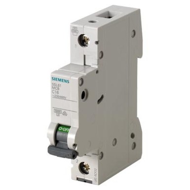 5SL6101-7 - Miniature circuit breaker 230/400 V 6kA, 1-pole, C, 1 A - Siemens - Miniature circuit breaker 230/400 V 6kA, 1-pole, C, 1 A - Siemens - 0