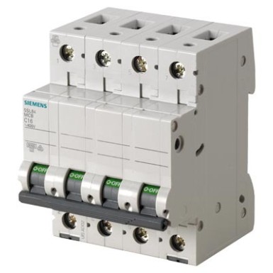 5SL6403-7 - Miniature circuit breaker 400 V 6kA, 4-pole, C, 3A - Siemens - Miniature circuit breaker 400 V 6kA, 4-pole, C, 3A - Siemens - 0