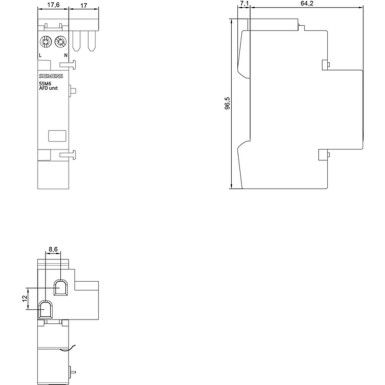 5SM6011-2 - AFDD Fire Breaker Block, 1-16 A 230 V for MCB or RCBO 1+N 1 MW - Siemens - AFDD Fire Breaker Block, 1-16 A 230 V for MCB or RCBO 1+N 1 MW - Siemens - 1