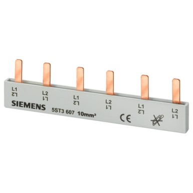 5ST3608 - Pin comb, 10mm2 Connection: 6x 2-phase protected against direct contact - Siemens - Pin comb, 10mm2 Connection: 6x 2-phase protected against direct contact - Siemens - 0