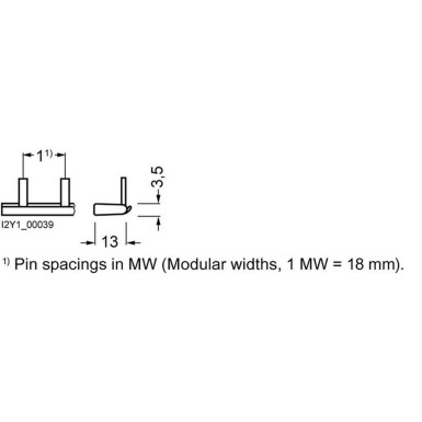 5ST3701 - Pin comb protected against direct contact, 16 mm2 1-phase, 1016 mm long can be cut, without end caps - Siemens - Pin comb protected against direct contact, 16 mm2 1-phase, 1016 mm long can be cut, without end caps - Siemens - 1