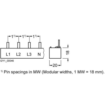 5ST3716 - Pin comb protected against direct contact, 16 mm2 4-phase, 1016 mm long can be cut, without end caps - Siemens - Pin comb protected against direct contact, 16 mm2 4-phase, 1016 mm long can be cut, without end caps - Siemens - 1