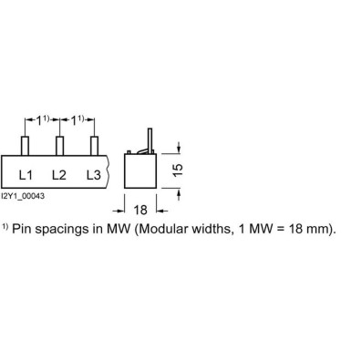 5ST3740 - Pin comb protected against direct contact, 10 mm2 3-phase, 1016 mm long can be cut, without end caps - Siemens - Pin comb protected against direct contact, 10 mm2 3-phase, 1016 mm long can be cut, without end caps - Siemens - 1