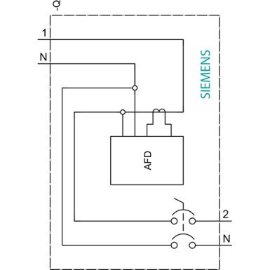 5SV6016-6KK40 - AFDD-MCB-Combination 230V, 6kA, 1+N, B, 40A Compact (1MW) - Siemens - AFDD-MCB-Combination 230V, 6kA, 1+N, B, 40A Compact (1MW) - Siemens - 3