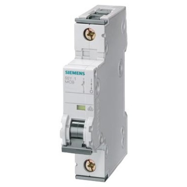 5SY4101-8 - Miniature circuit breaker 230/400 V 10kA, 1-pole, D, 1 A, D=70 mm - Siemens - Miniature circuit breaker 230/400 V 10kA, 1-pole, D, 1 A, D=70 mm - Siemens - 0