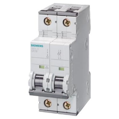 5SY4201-8 - Miniature circuit breaker 400 V 10kA, 2-pole, D, 1 A, D=70 mm - Siemens - Miniature circuit breaker 400 V 10kA, 2-pole, D, 1 A, D=70 mm - Siemens - 0