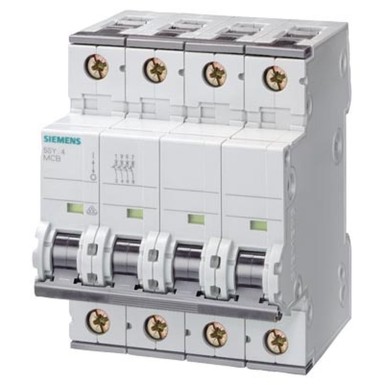 5SY6401-7 - Miniature circuit breaker 400 V 6kA, 4-pole, C, 1A, D=70 mm - Siemens - Miniature circuit breaker 400 V 6kA, 4-pole, C, 1A, D=70 mm - Siemens - 0