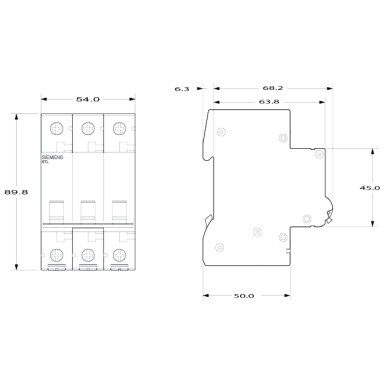 5TL1340-0 - 40A 3-pole stop switch - Siemens - 40A 3-pole stop switch - Siemens - 1