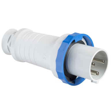 81328 - PratiKa wander plug straight 63 A 2P + E 200...250 V AC IP44 - Schneider Electric - PratiKa wander plug straight 63 A 2P + E 200...250 V AC IP44 - Schneider Electric - 0