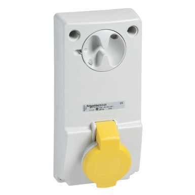 82028 - Unika interlocked socket 16 A 2P + E 100...130 V AC IP44 panel - Schneider Electric - Unika interlocked socket 16 A 2P + E 100...130 V AC IP44 panel - Schneider Electric - 0