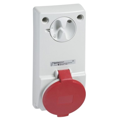 82034 - Unika interlocked socket 16 A 2P + E 380...415 V AC IP44 panel - Schneider Electric - Unika interlocked socket 16 A 2P + E 380...415 V AC IP44 panel - Schneider Electric - 0