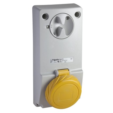 82078 - Unika interlocked socket 16 A 2P + E 100...130 V AC IP65 panel - Schneider Electric - Unika interlocked socket 16 A 2P + E 100...130 V AC IP65 panel - Schneider Electric - 0