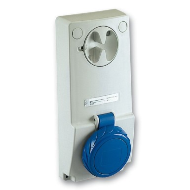 82081 - Unika interlocked socket 16 A 2P + E 200...250 V AC IP65 panel - Schneider Electric - Unika interlocked socket 16 A 2P + E 200...250 V AC IP65 panel - Schneider Electric - 0